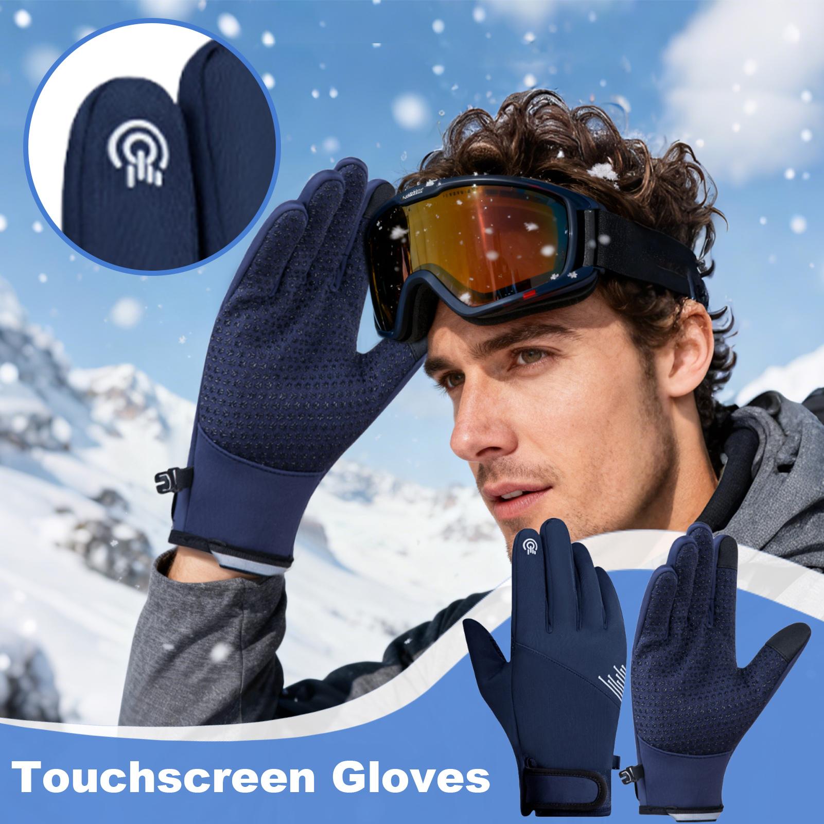 Running Gear Cold Weather - 防寒手袋、アウトドアスポーツ用防風サーマルタッチスクリーン手袋、冬用暖かいスキー、サイクリング、ランニング、ハイキング用品