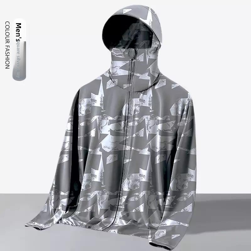 Running Gear - ユニセックス サマー ルーズフィット フード付き アウトドア 日焼け防止ジャケット