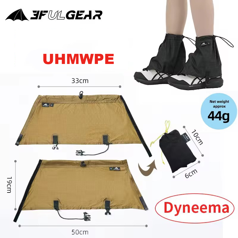 Running Gear - 3F UL GEAR 観光靴カバー UHMWPE 防水ハイキングレギンス超軽量雪砂防止トレイルランニングシューズゲートル