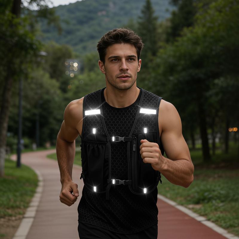 Running Gear Trail - 新作ランニングベスト 男女兼用 軽量 通気性 反射素材 マラソン