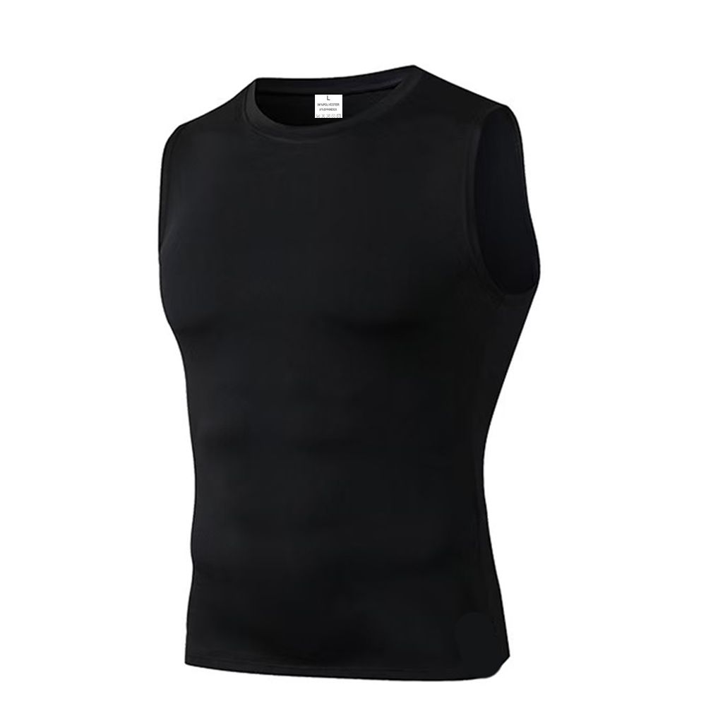 男性ソリッドカラークイックドライノースリーブトップファッショ - Running Gear のレビューと価格