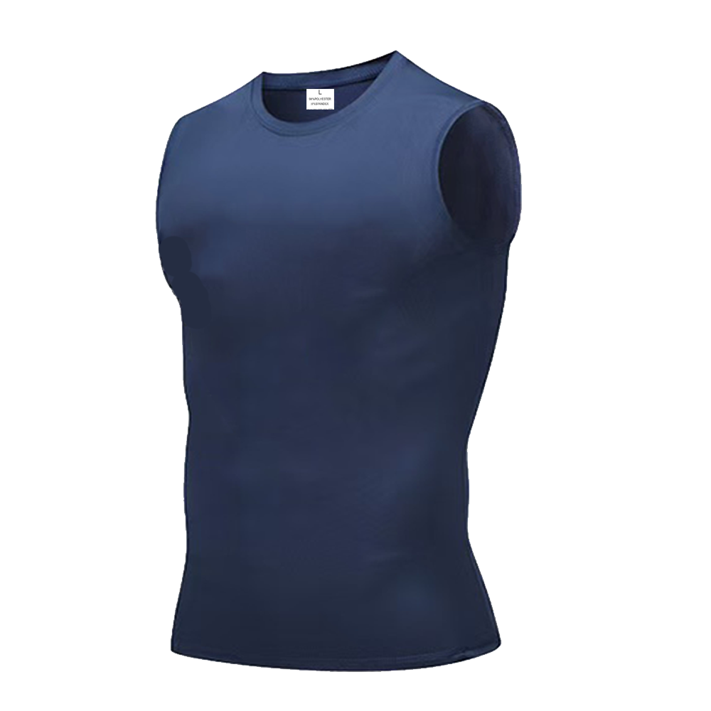 男性ソリッドカラークイックドライノースリーブトップファッショ - Running Gear のレビューと価格