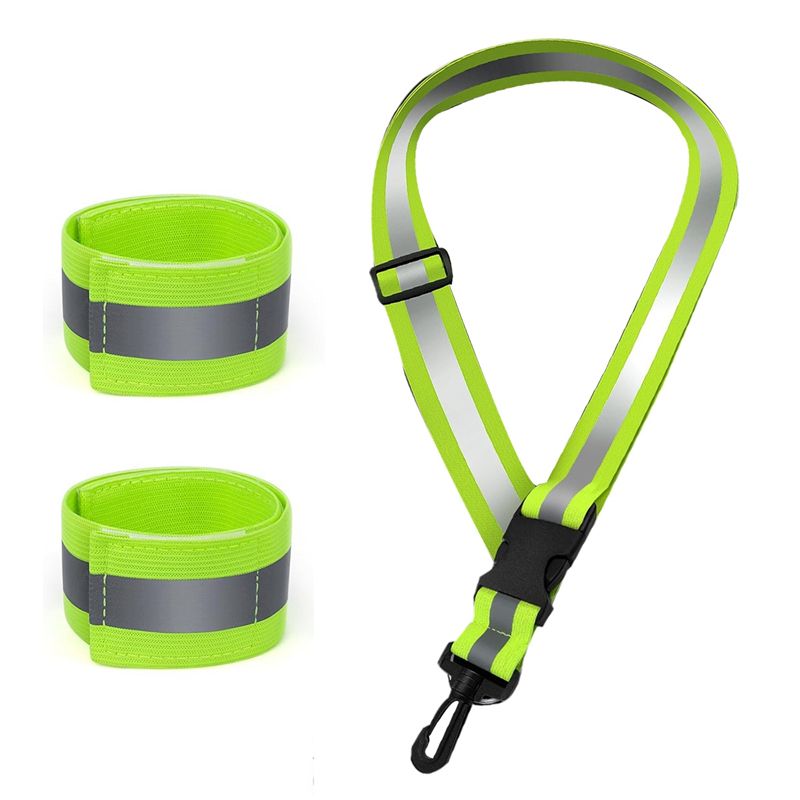 A04G-夜間歩行用反射サッシュ 反射ランニングギア ナイト - Running Gear Green のレビューと価格