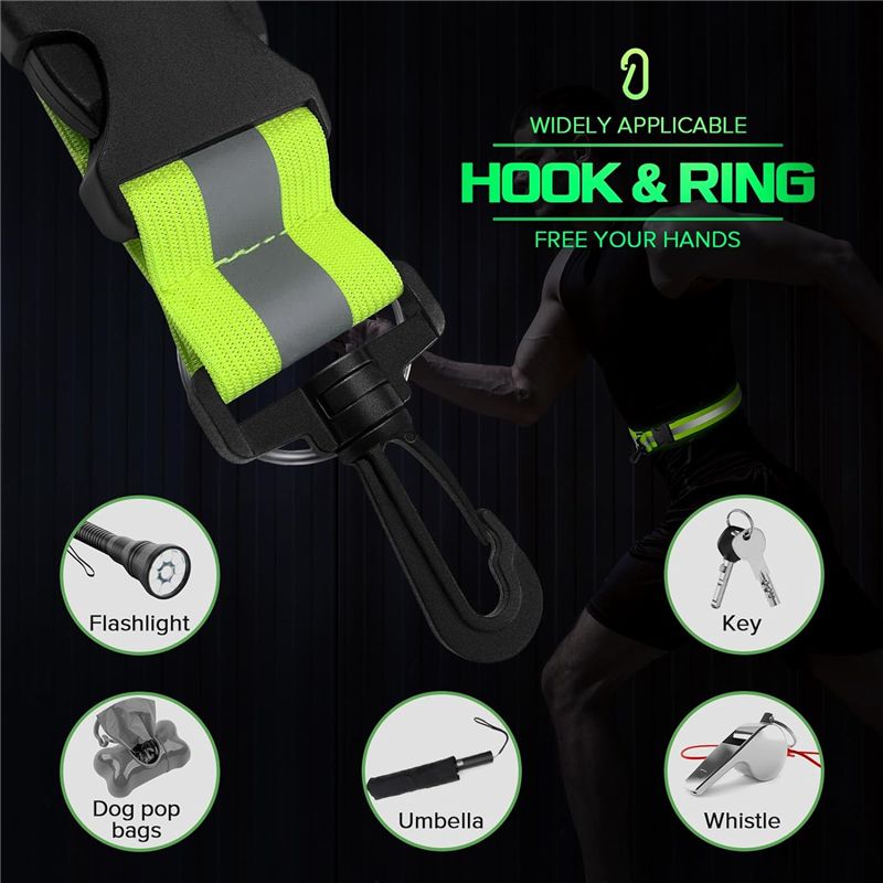 A04G-夜間歩行用反射サッシュ 反射ランニングギア ナイト - Running Gear Green のレビューと価格