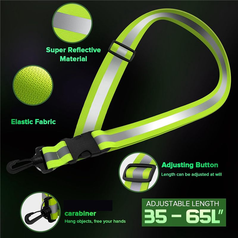 A04G-夜間歩行用反射サッシュ 反射ランニングギア ナイト - Running Gear Green のレビューと価格