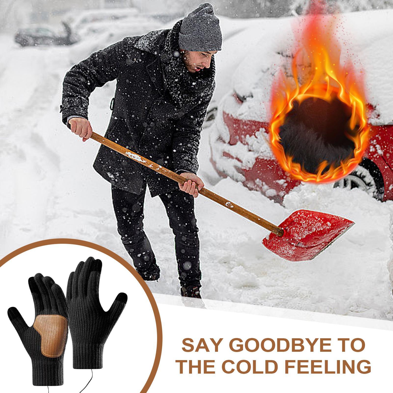 タッチスクリーン付きUSB加熱グローブ、スキー、ランニング用 - Running Gear Cold Weather のレビューと価格