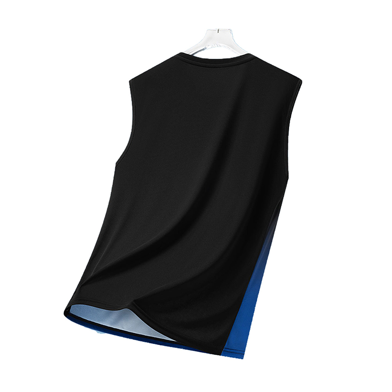 男性グラデーションスポーツベスト軽量ノースリーブラウンドネッ - Running Gear のレビューと価格