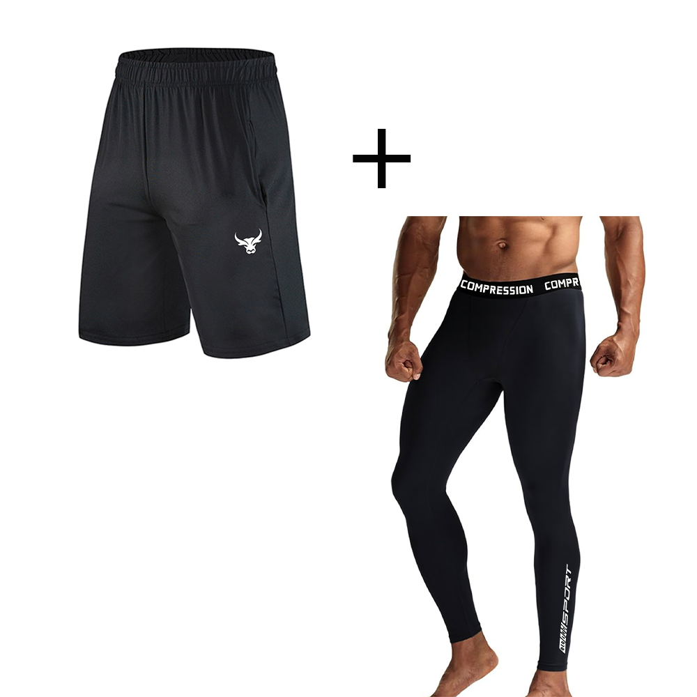 秋冬用ジョギングパンツ メンズ 2in1 アスレチック ジム - Running Gear Winter のレビューと価格