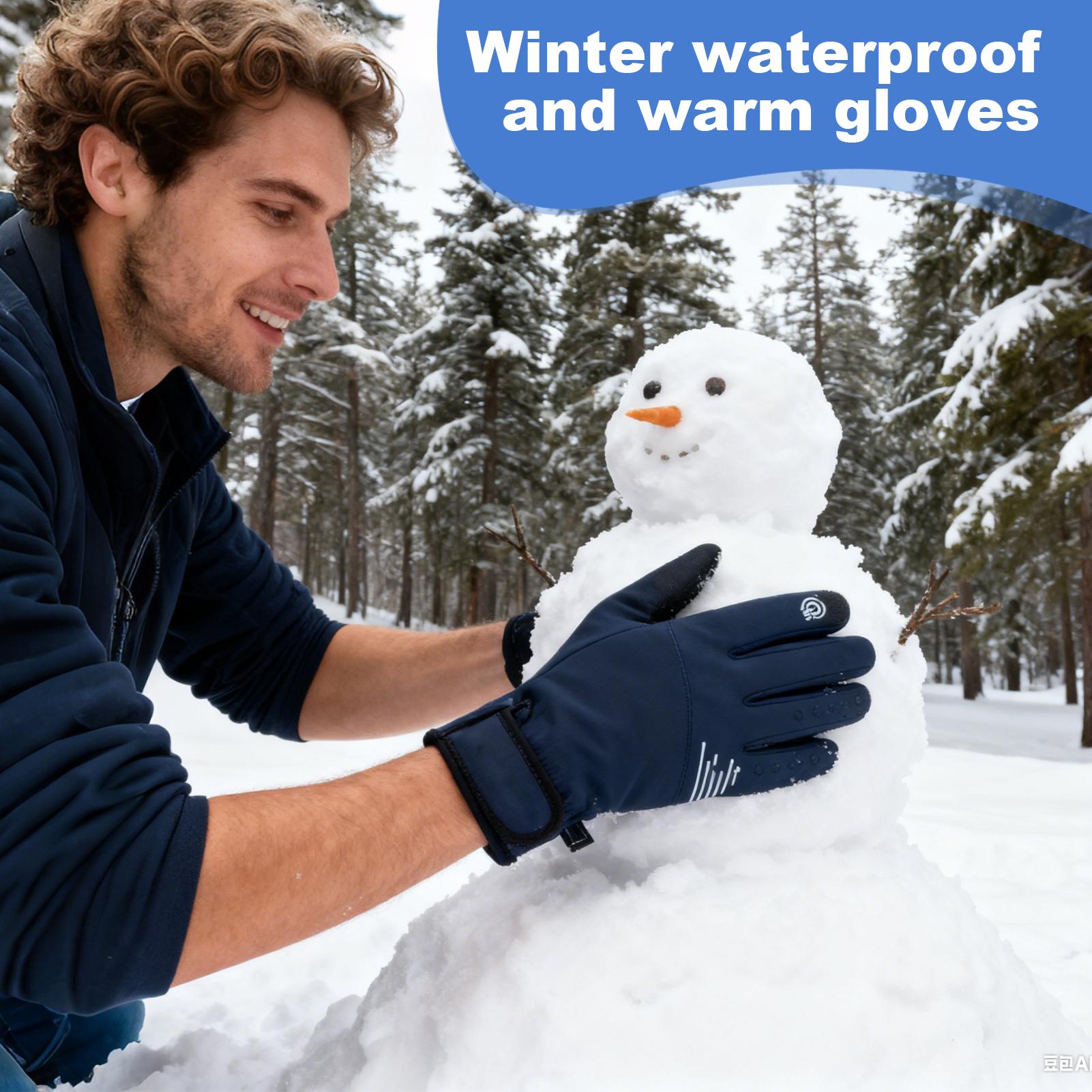 冬用手袋 女性用 防風 タッチスクリーン対応 寒さ対策 スノ - Running Gear Cold Weather のレビューと価格