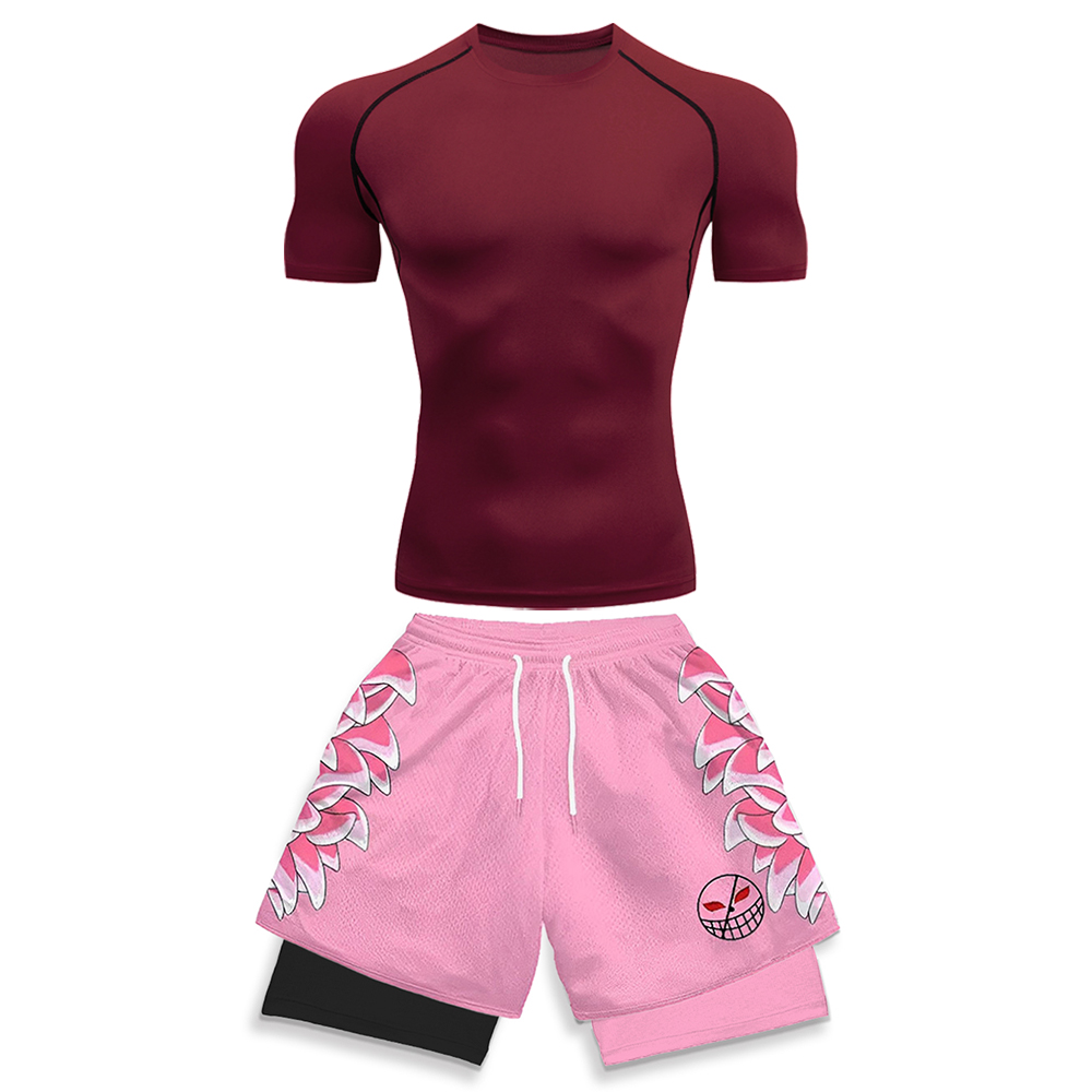 高弾性ワークアウトウェア男性用ホワイトコンプレッションTシャ - Running Gear のレビューと価格
