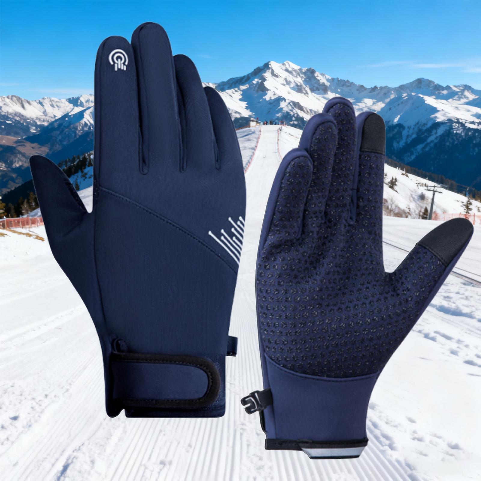 冬用手袋 メンズ 防風 タッチスクリーン対応 寒さ対策 スノ - Running Gear Cold Weather のレビューと価格