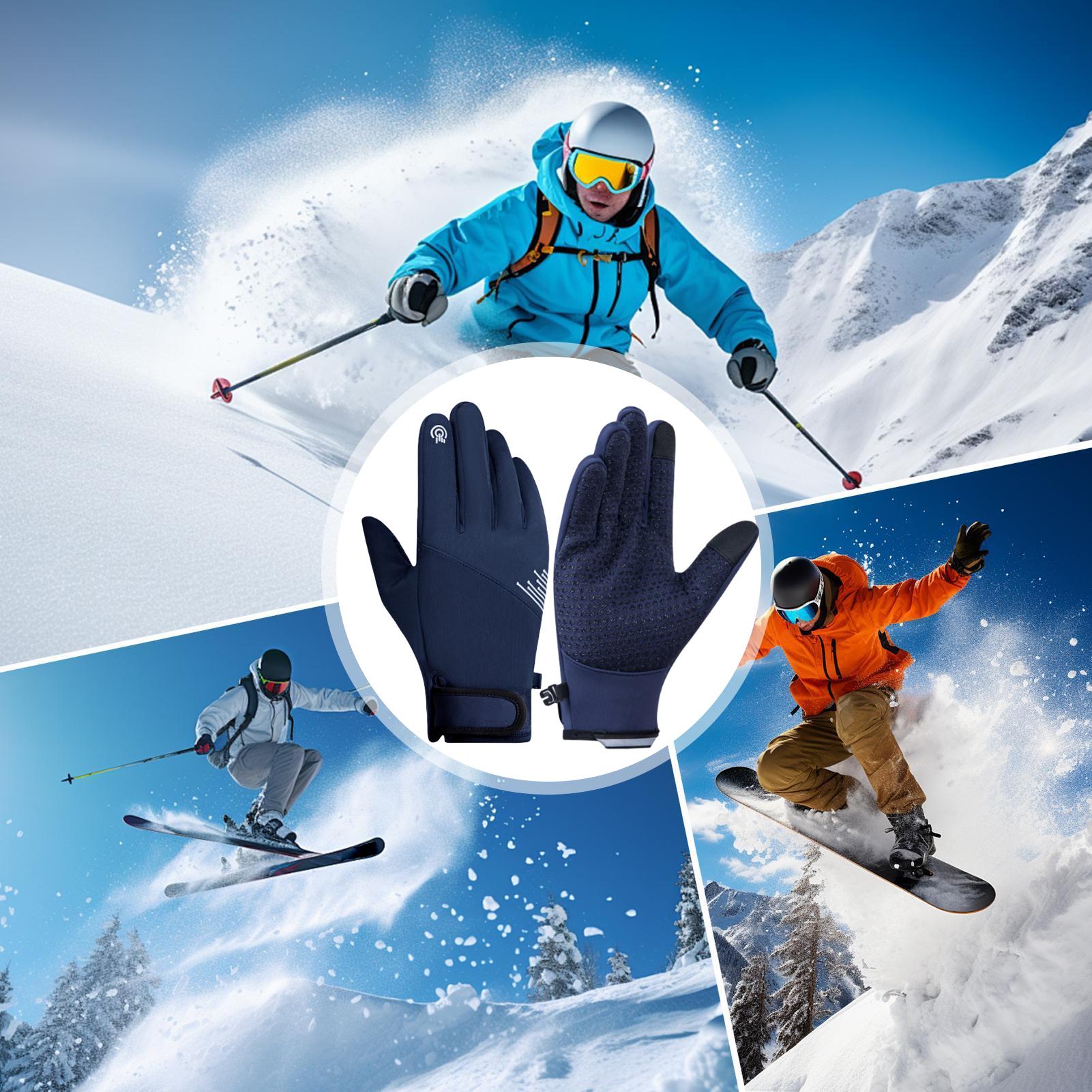 冬用手袋 メンズ 防風 タッチスクリーン対応 寒さ対策 スノ - Running Gear Cold Weather のレビューと価格
