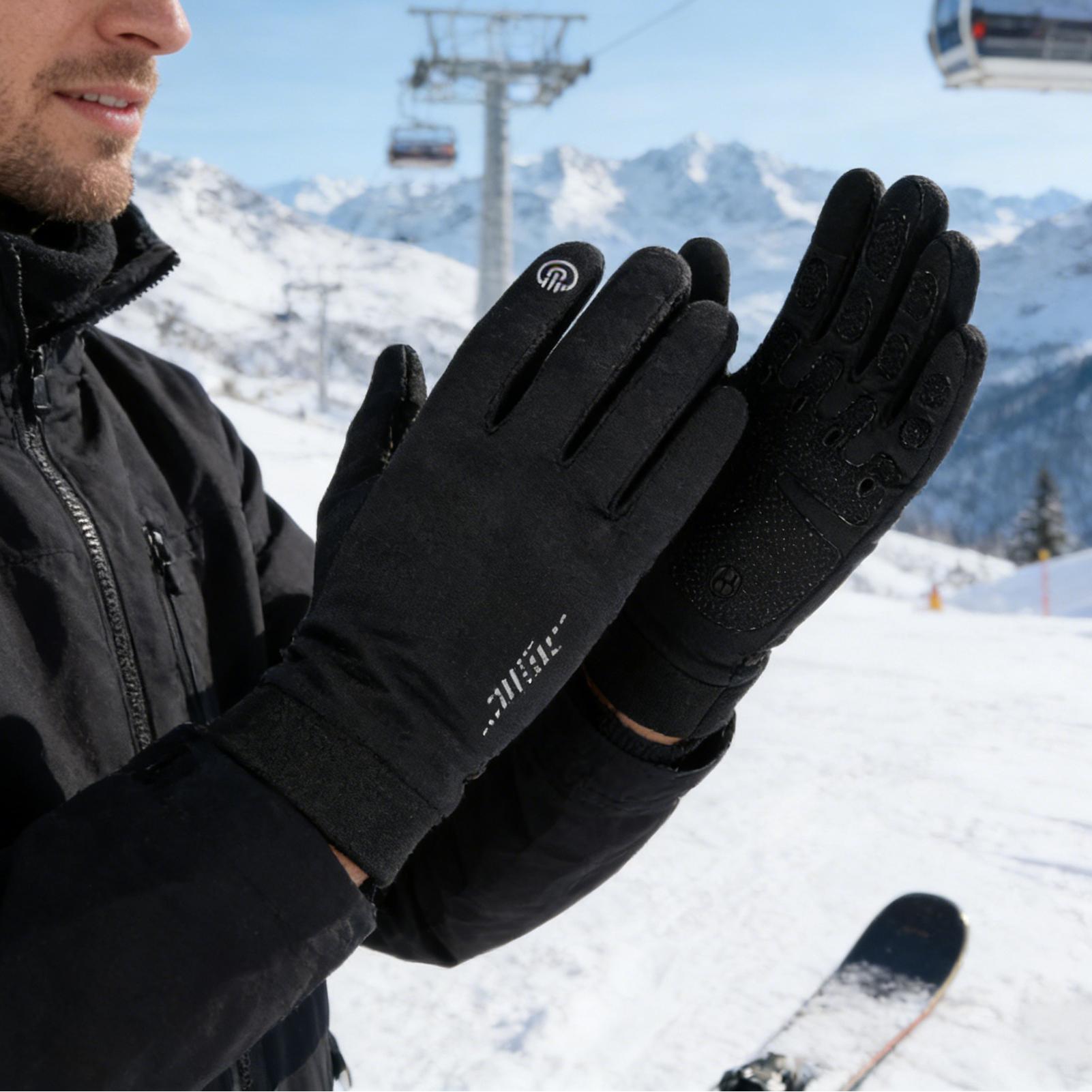 冬用サイクリンググローブ フルフィンガー アウトドア 寒さ対 - Running Gear Cold Weather のレビューと価格