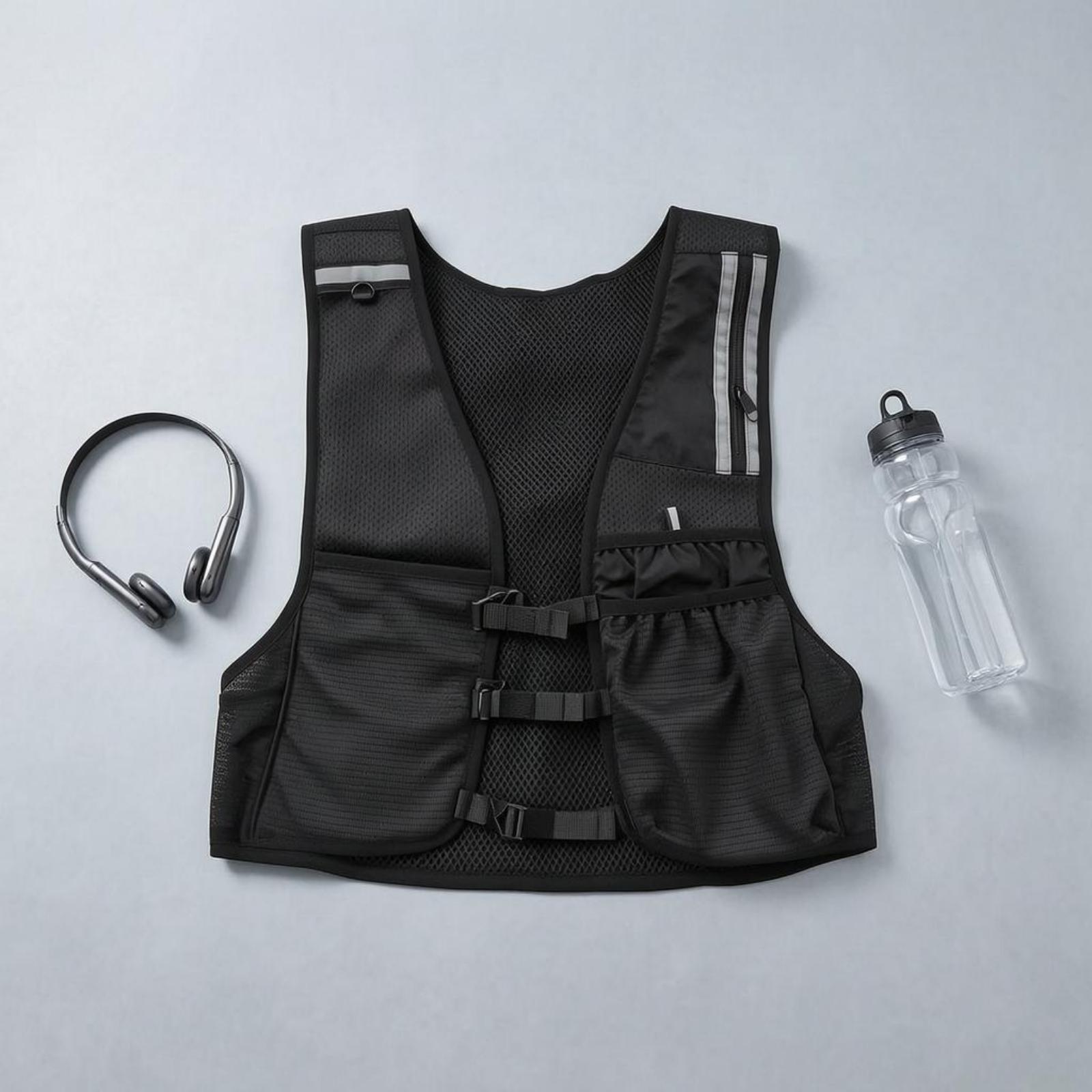 アウトドアランニングベスト、バックパッキングギアに最適、調節 - Running Gear Trail のレビューと価格