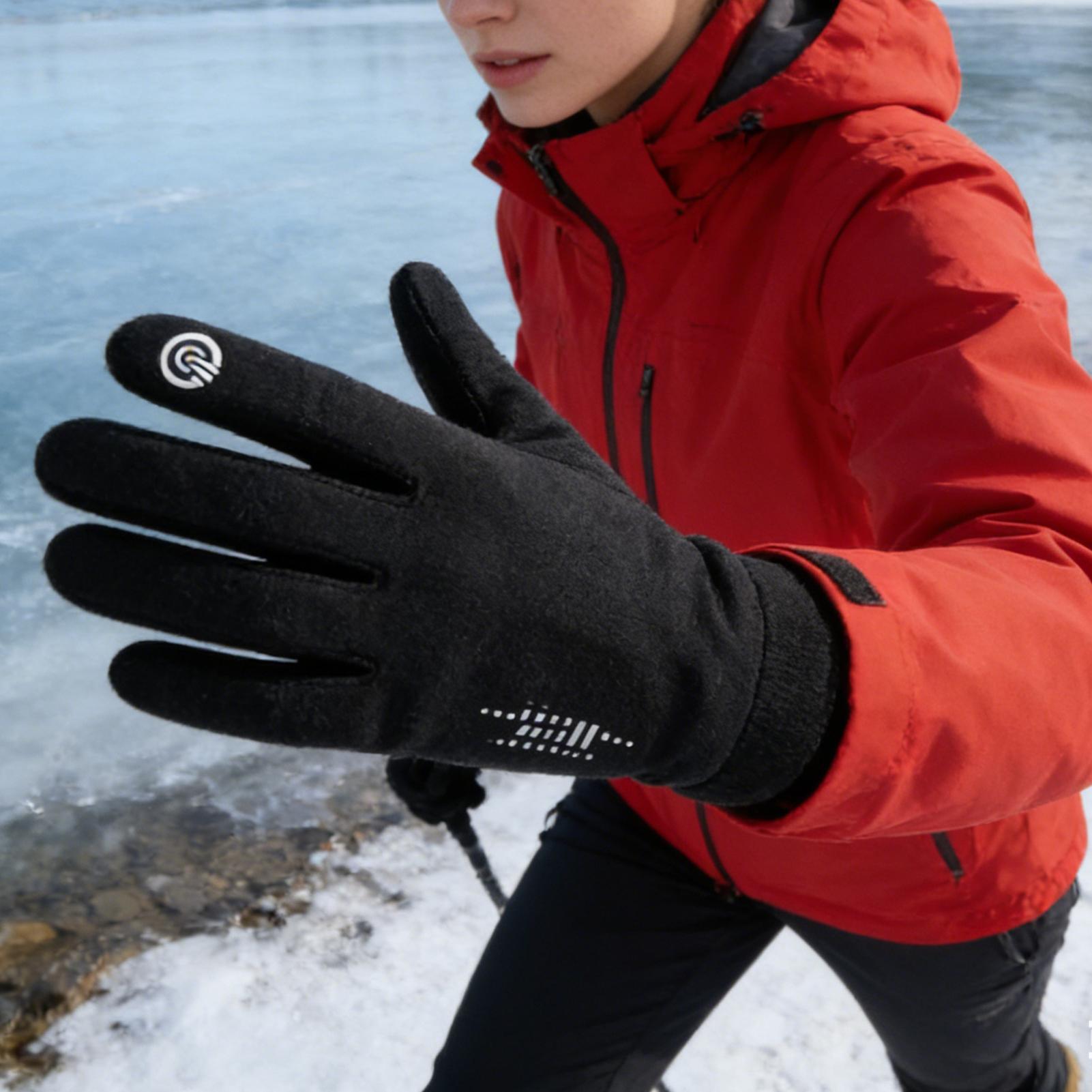 フルフィンガー防寒グローブ 冬用サイクリンググローブ タッチ - Running Gear Cold Weather のレビューと価格