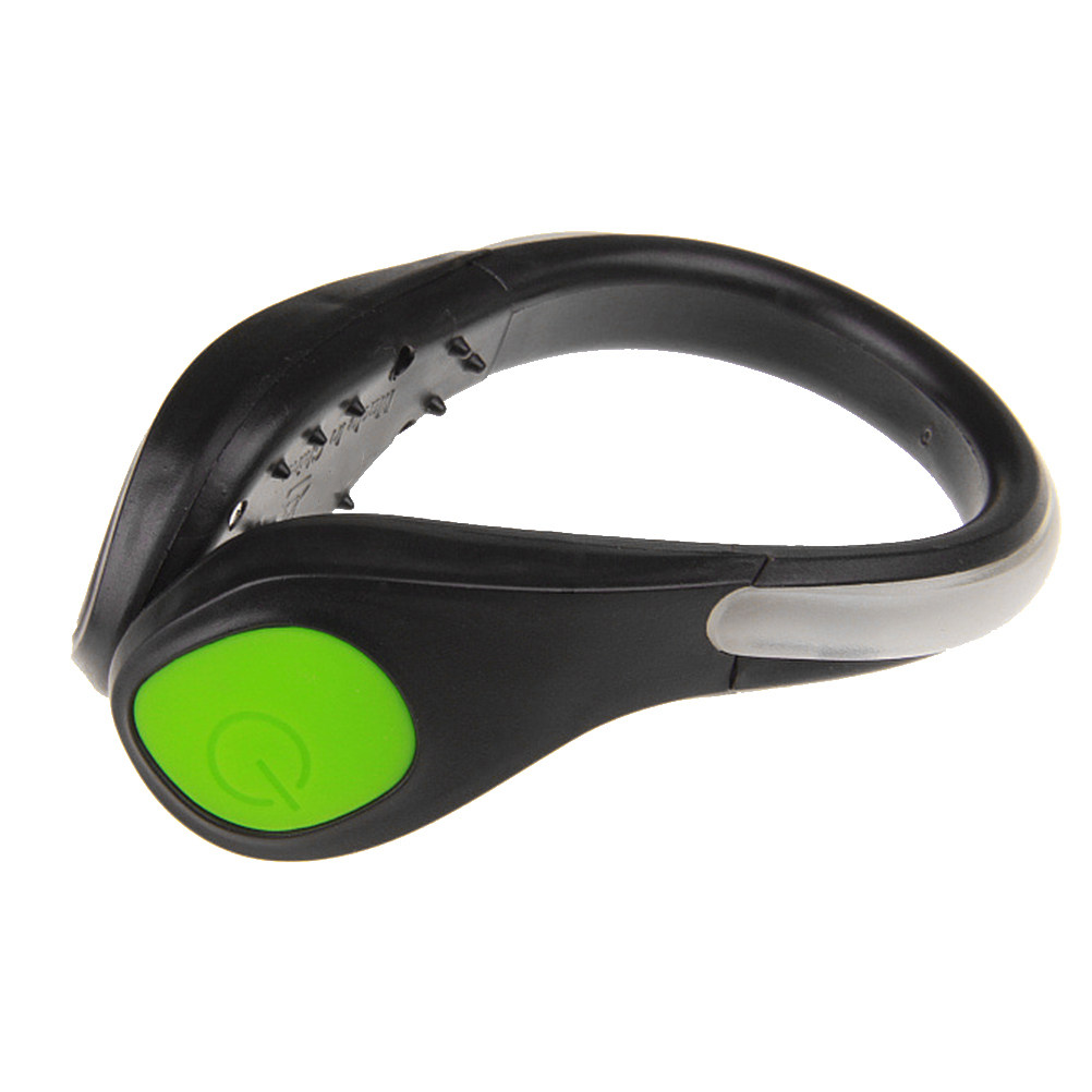 1 個 LED フラッシュシューズクリップグリーン明るい安全 - Running Gear Green のレビューと価格