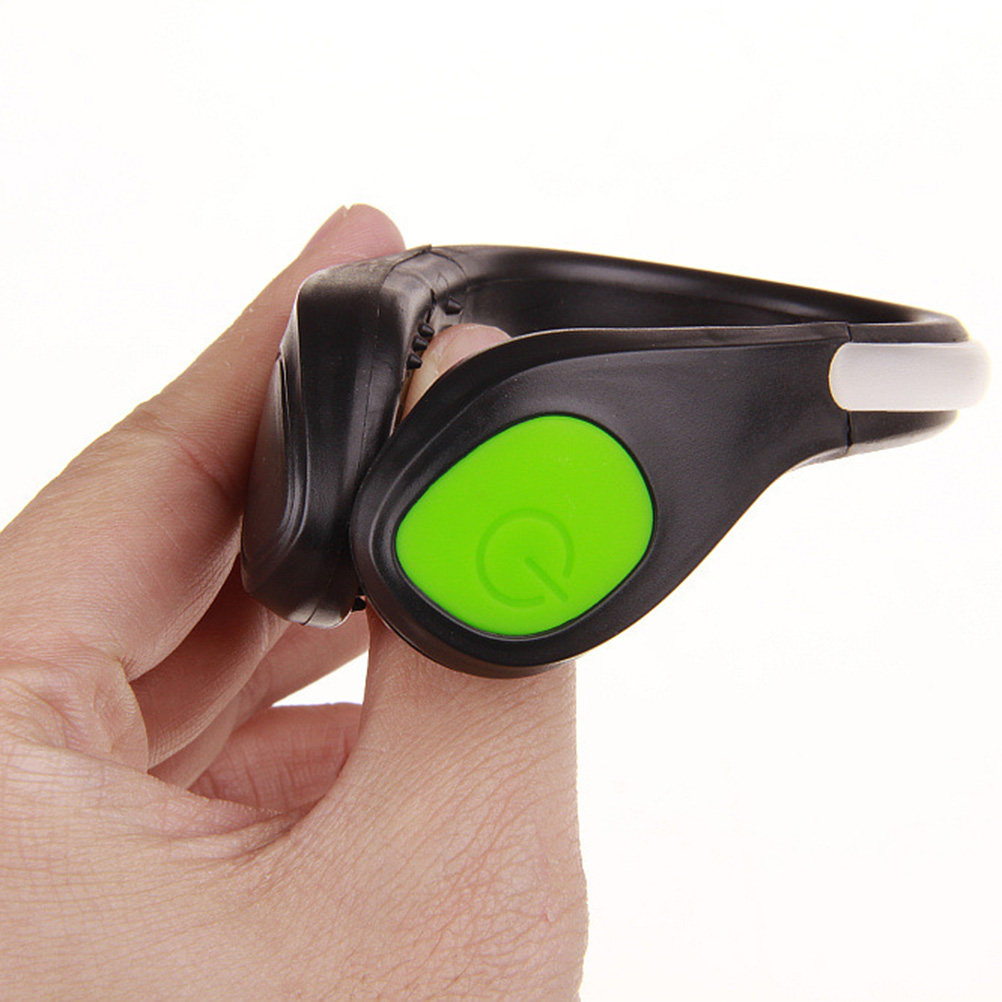 1 個 LED フラッシュシューズクリップグリーン明るい安全 - Running Gear Green のレビューと価格