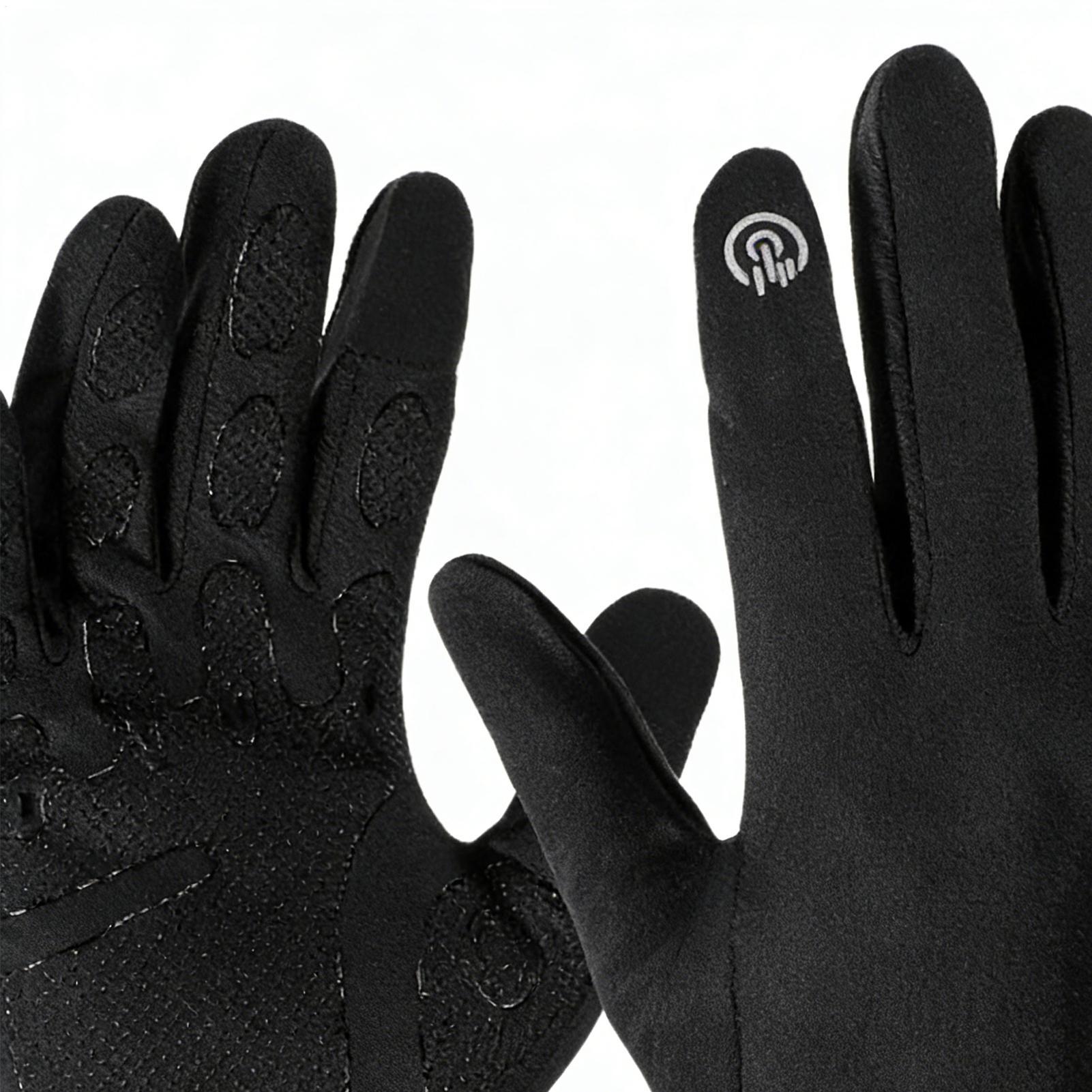 暖かいサイクリンググローブ フルフィンガー 寒い天候用 アウ - Running Gear Cold Weather のレビューと価格