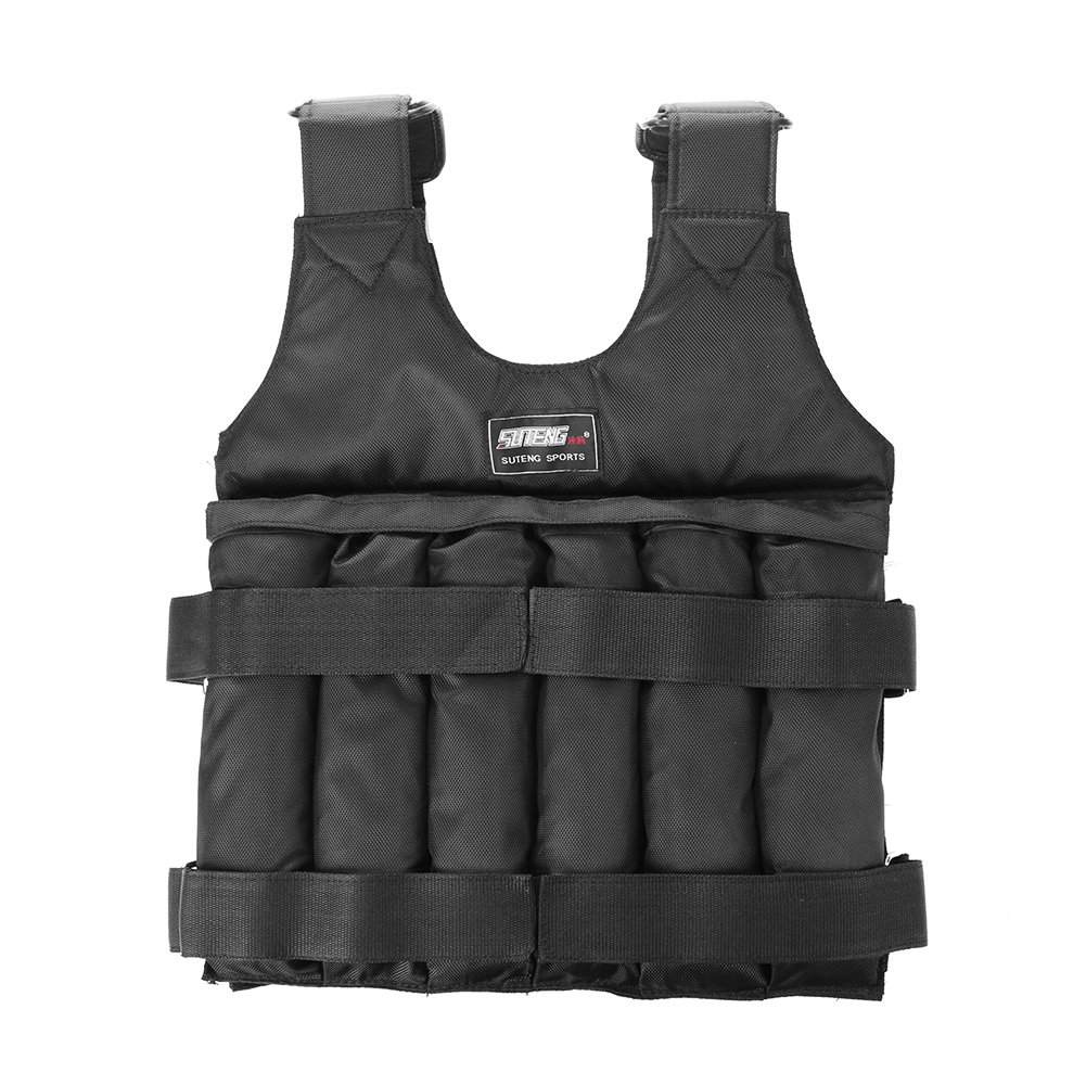 1 - 110LBS 調節可能な加重ベストランニングローディ - Running Gear のレビューと価格